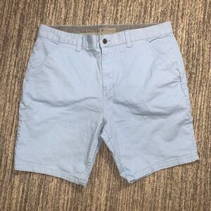 Charles and a Half Men's Size 36 Light Blue Bermuda‎ Style Flat Front Shorts